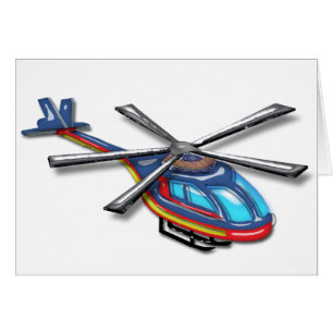 Cartão Helicóptero alto do vôo