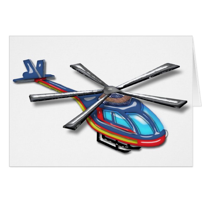Cartão Helicóptero alto do vôo (Frente Horizontal)