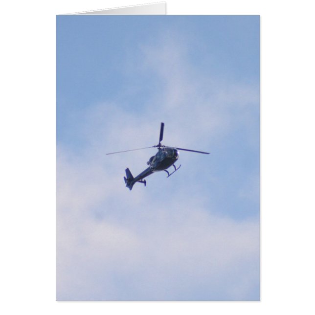 Cartão Helicóptero Gazelle (Frente)