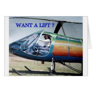 Cartão helicópteros, viciado em televisão