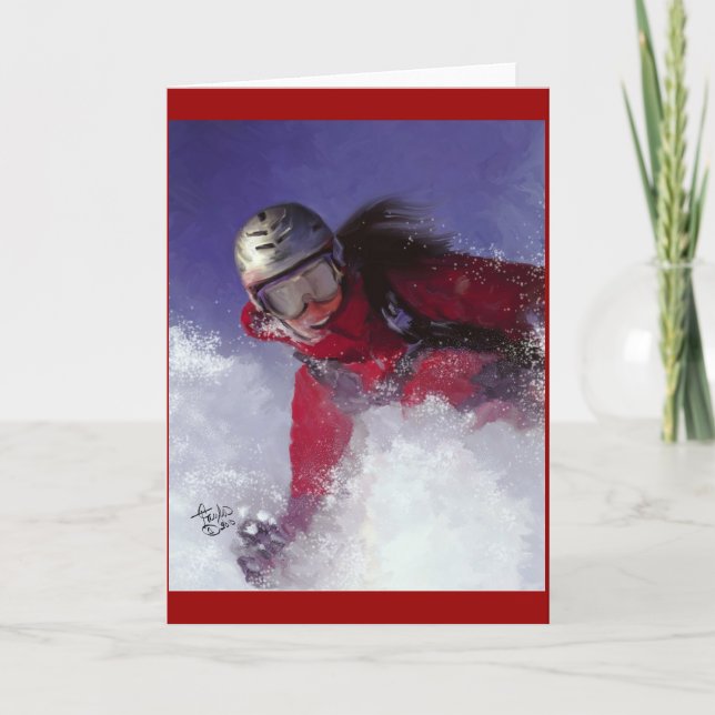 Cartão Hell Bent for Powder (Frente)