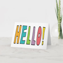 Cartão Hello!