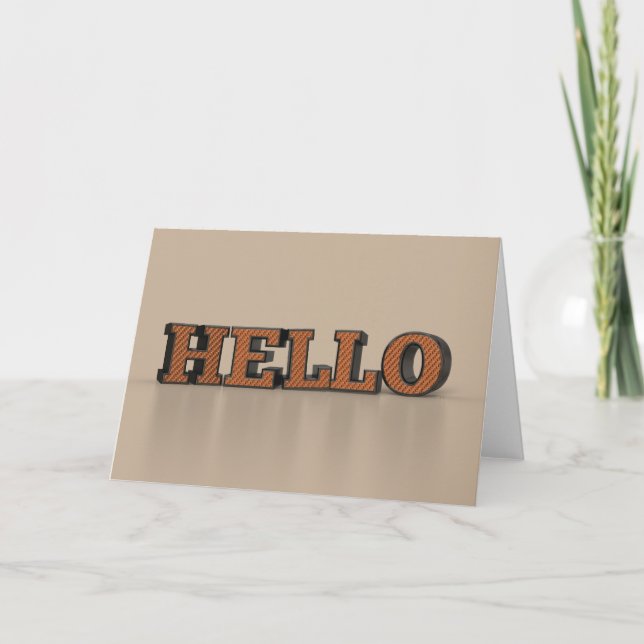 Cartão Hello (Frente)