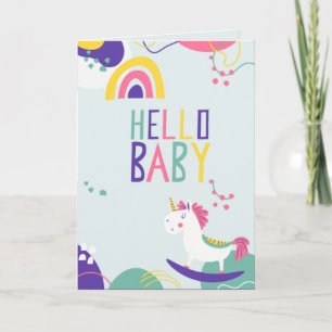 Cartão Hello Baby Greeting Card