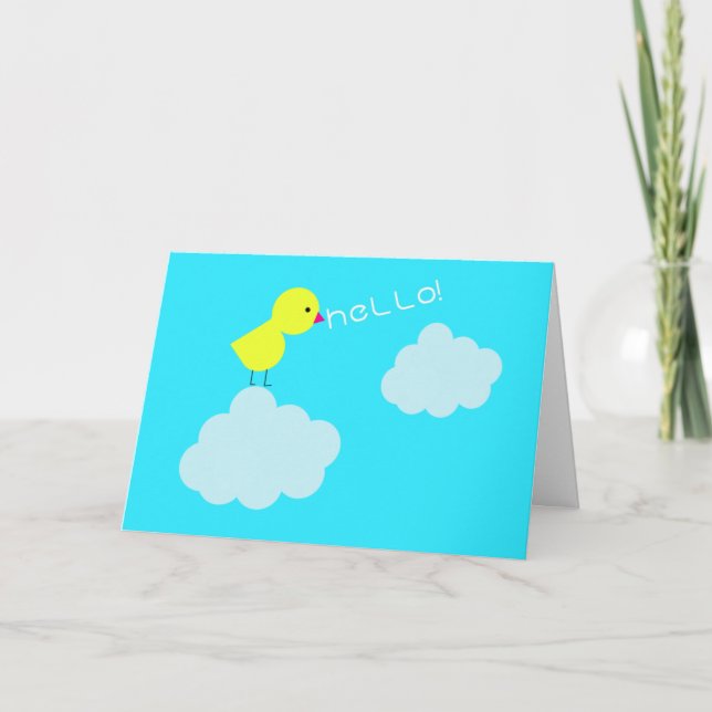Cartão Hello Chick! Greeting Card (Frente)