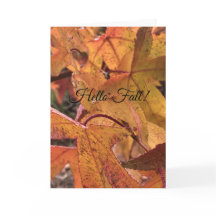"Hello Fall!" Greeting Card