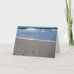 Cartão Hello From The Beach