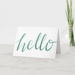 Cartão hello greeting card