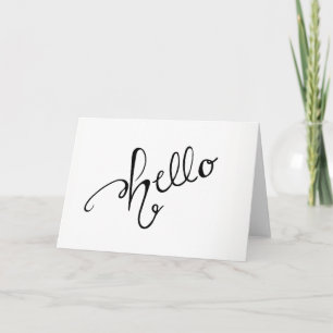 Cartão Hello Greeting Card - Blank Inside