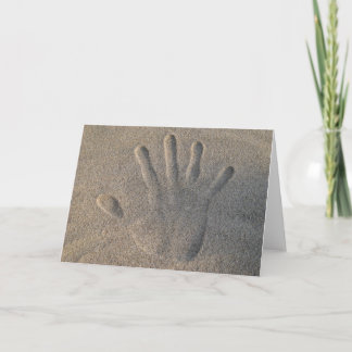 Cartão Hello in the Sand