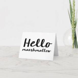 Cartão Hello Marshmallow - Note Card