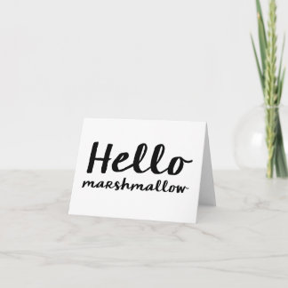 Cartão Hello Marshmallow - Note Card