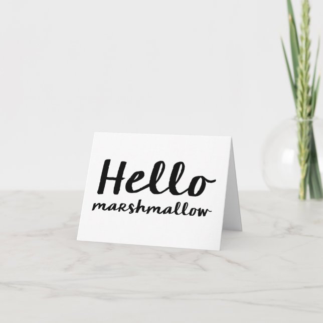 Cartão Hello Marshmallow - Note Card (Frente)