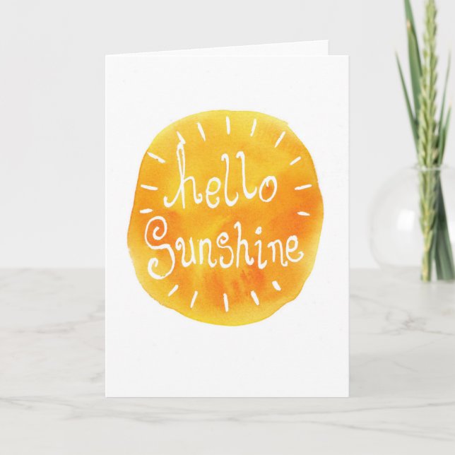 Cartão Hello Sunshine Card (Frente)