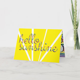 Cartão Hello Sunshine! Greeting Card
