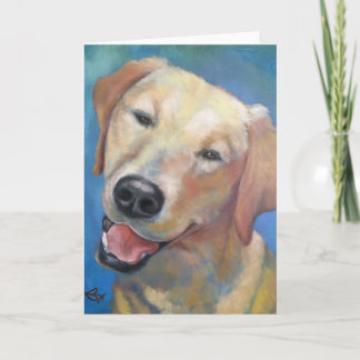 Cartão Hello, Yellow! Lab Art Greeting Card