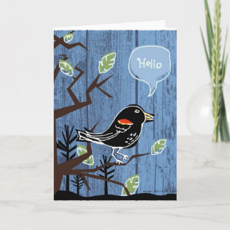 Cartão Helloblackbird