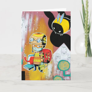 Cartão Helmet Boy Greeting Card
