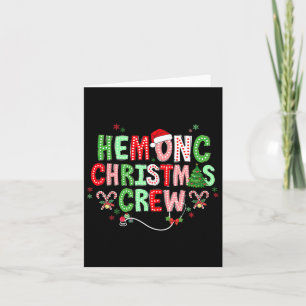 Cartão Hematologia Da Tripulação De Natal Retroativa Onco