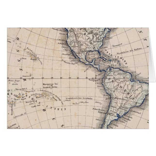 Cartão Hemisfério Ocidental 6 (Frente Horizontal)