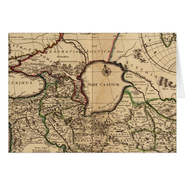 Cartão Hemisfério Oriental e Roma (Frente Horizontal)