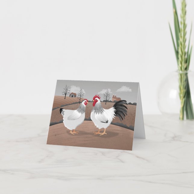 Cartão Hen & Rooster (Frente)