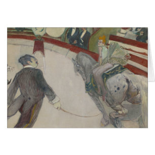 Cartão Henri de Toulouse-Lautrec - Equestrienne