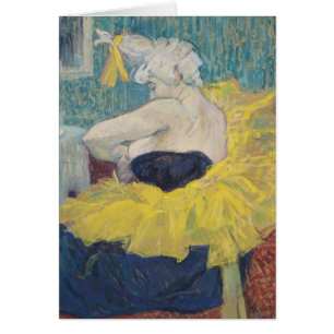 Cartão Henri de Toulouse-Lautrec o Clowness Cha-U-Kao