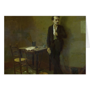Cartão Henri Rochefort na prisão de Mazas, 1871