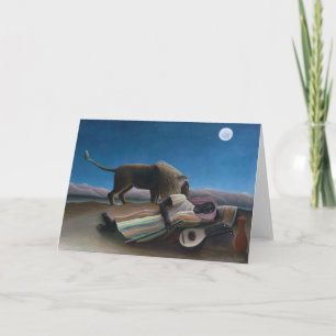Cartão Henri Rousseau - A Cigana Adormecida