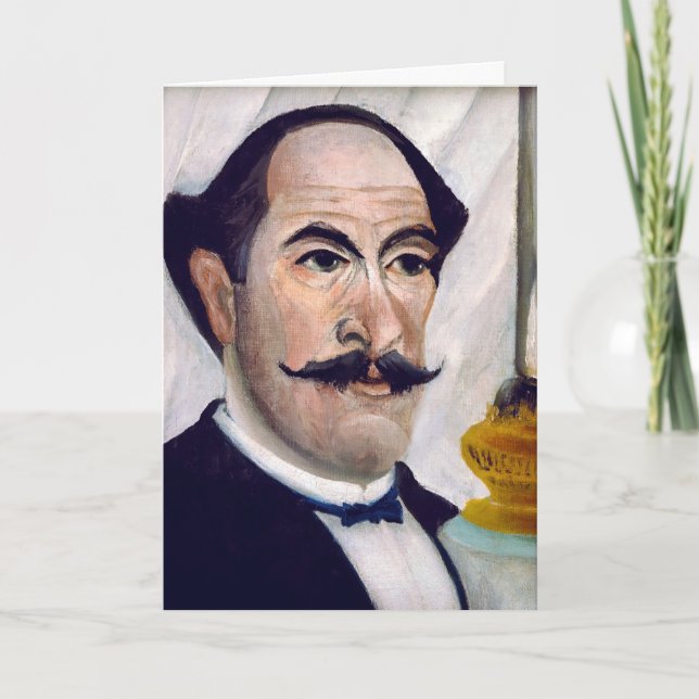 Cartão Henri Rousseau - Autorretrato (Frente)