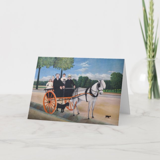 Cartão Henri Rousseau - La Carriole du pere Junier (Frente)