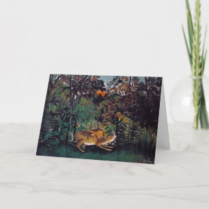 Cartão Henri Rousseau - O Leão Fome