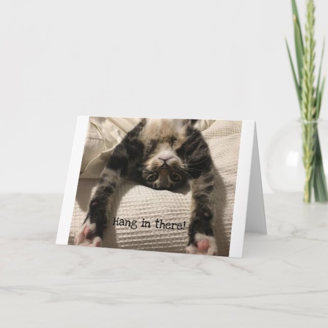 Cartão Henry Cat Get Well Soon Encouragement or Sympathy (Frente)