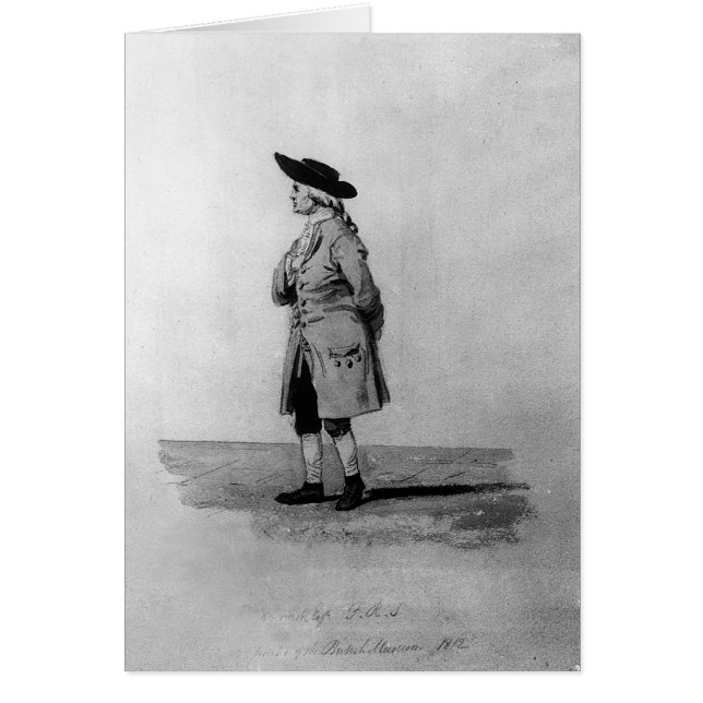 Cartão Henry Cavendish, F.R.S., 19o C. (Frente)