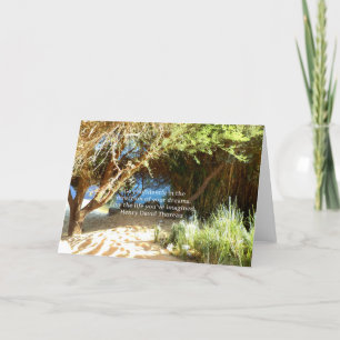 Cartão Henry David Thoreau Motivational Dream Quotation