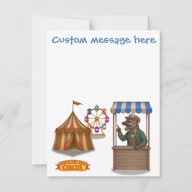 Cartão Henry hyena hawker (Frente)