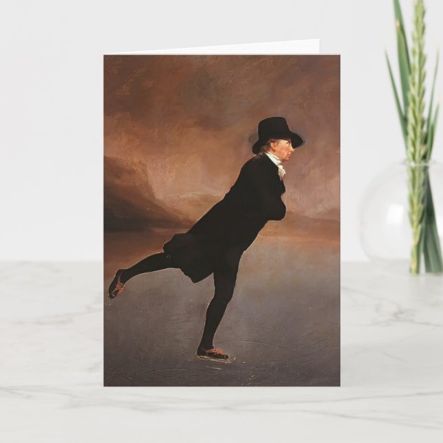 Cartão Henry Raeburn- The Skating Minister (Frente)