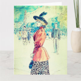 Cartão Henry Somm - Elegante em um boulevard