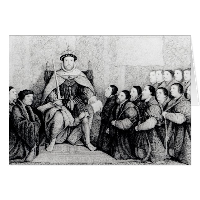 Cartão Henry VIII (Frente Horizontal)