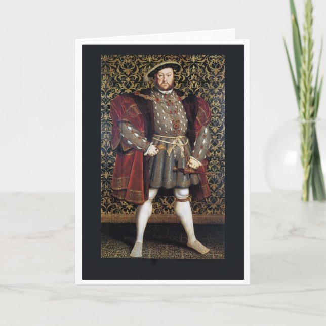 Cartão Henry VIII Portrait (Frente)