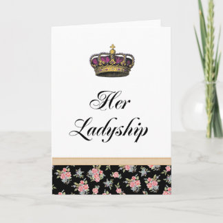 Cartão Her Ladyship