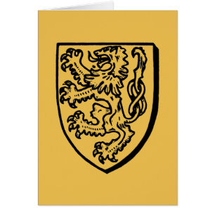 Cartão Heráldica: Leão