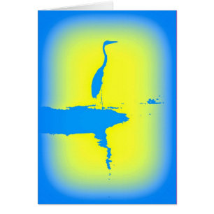 Cartão herão azul