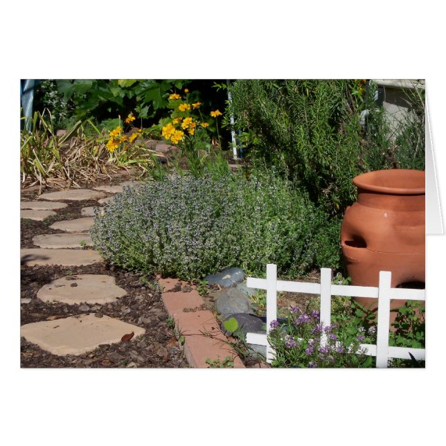 Cartão Herb Garden (Frente Horizontal)