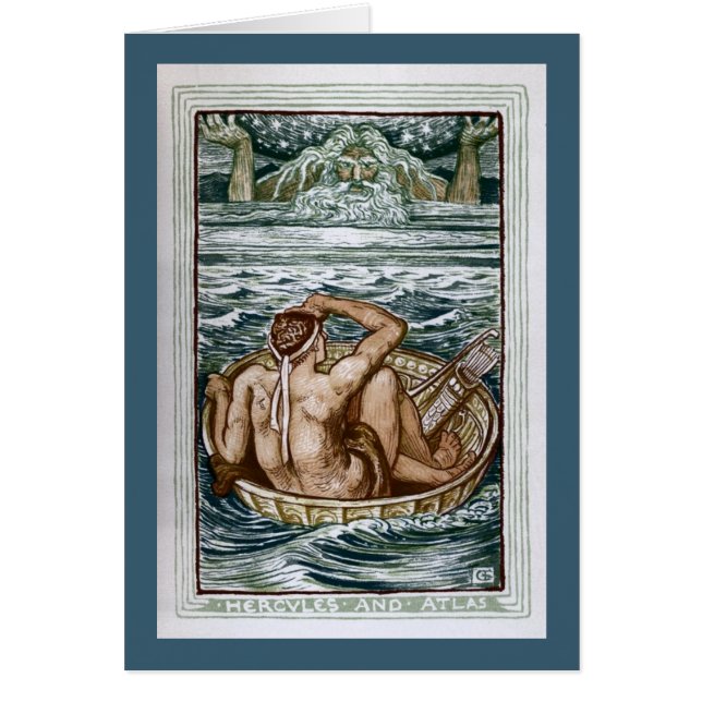 Cartão Hercules e atlas (Frente)