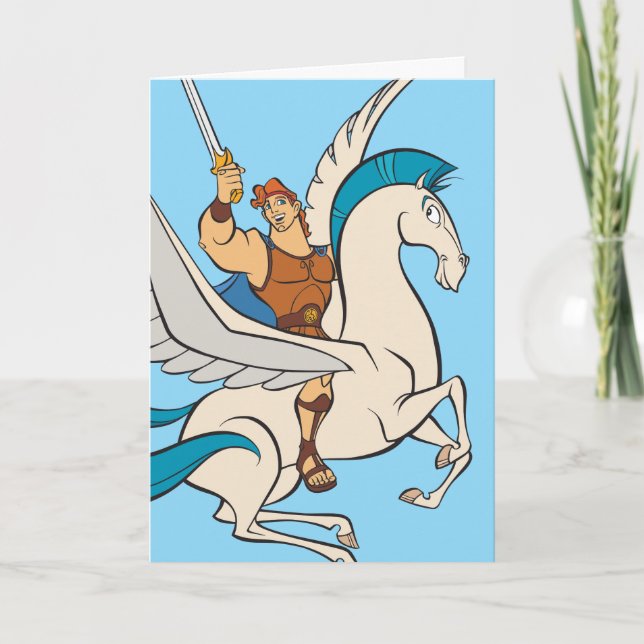 Cartão Hercules Riding Pegasus Card (Frente)