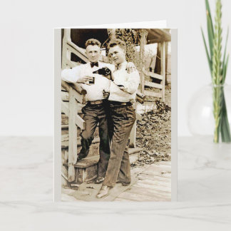 Cartão Here's to Us.