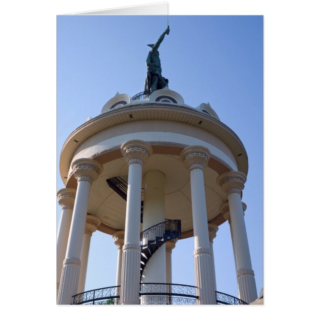 Cartão Hermann, a Estátua Alemã (Frente)