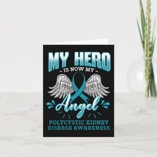 Cartão Hero É Minha Doença De Rim Poliquística Anjo Awa
